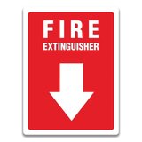 FIRE EXTINGUISHER SIGN FIRE